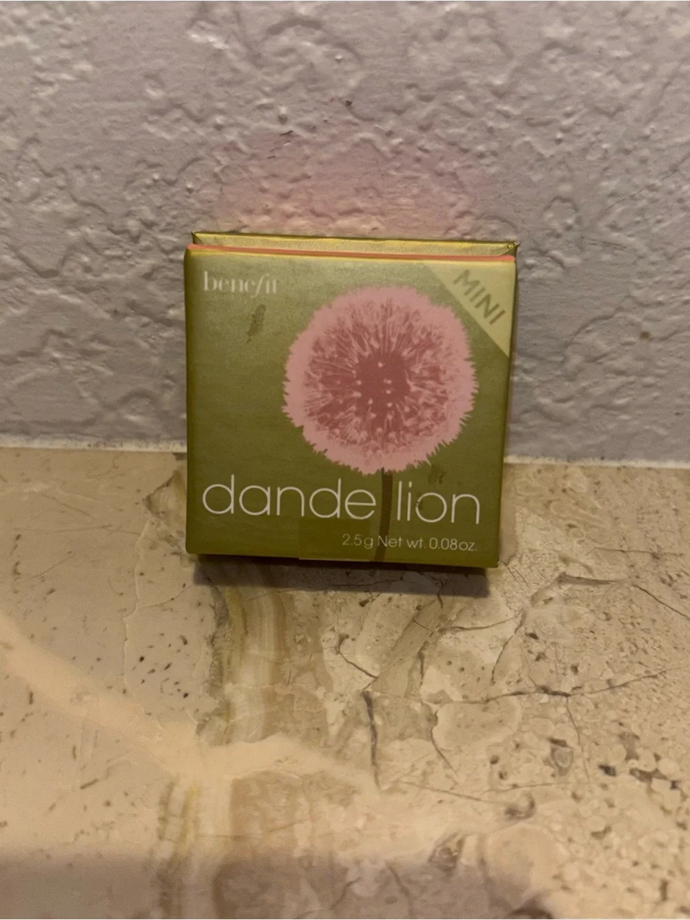 Benefit Dandelion Baby Pink Brightening Powder Blusher, Mini 2.5g/0.08oz SEALED